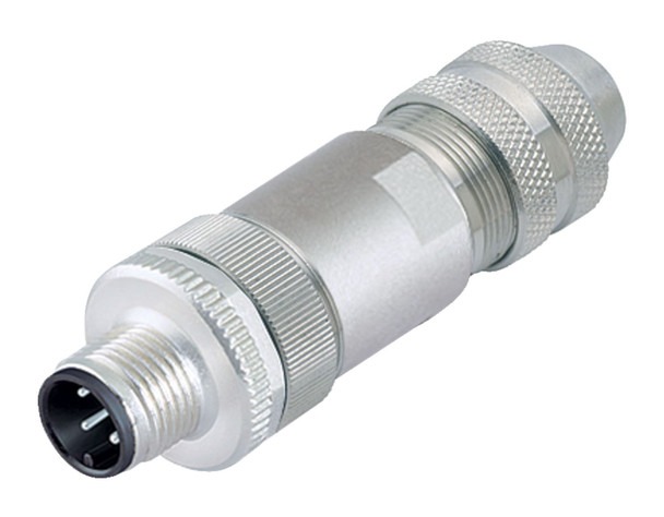 Binder 99-1535-810-05 M12-B Male cable connector, Contacts: 5, 6.0-8.0 mm, shieldable, wire clamp, IP67 | American Cable Assemblies