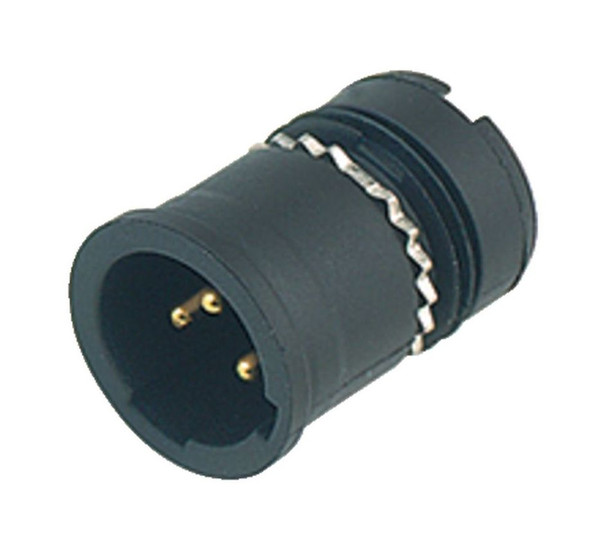 Binder 09-2431-09-03 M12-US Male receptacle, Contacts: 2+PE, unshielded, solder, IP67, UL | American Cable Assemblies