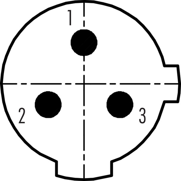 Binder 09-2431-09-03 M12-US Male receptacle, Contacts: 2+PE, unshielded, solder, IP67, UL