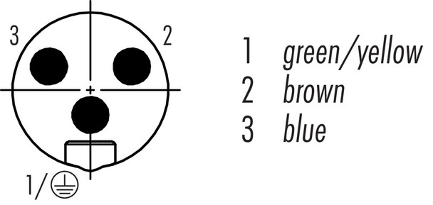 Binder 77-1429-0000-50003-0200 7/8" Male cable connector, Contacts: 3, unshielded, moulded on the cable, IP68, UL, PUR, black, 3 x 1.50 mm², 2 m