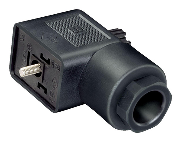 Binder 43-1800-004-03 Size B Female power connector, Contacts: 2+PE, unshielded, moulded on the cable, IP67, UL, PUR, black | American Cable Assemblies