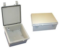 Bud Industries NBF-32112 Gasketed, Wall Mount, ABS, Polycarbonate, 99.8 mm, 150 mm, 200 mm, IP66 | American Cable Assemblies