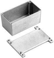 Bud Industries CU-5474 Econobox, Mounting Bracket Cover, Diecast, Small, Diecast Aluminum, 59.2 mm | American Cable Assemblies