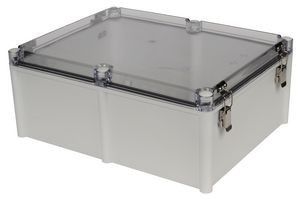 Bud Industries PTH-22760-LC Hinged Cover, Multipurpose, Polycarbonate, Glass Fibre Reinforced, 180.1 mm | American Cable Assemblies