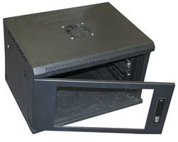 Bud Industries VC-9933 Vision Cab, No Rear Access, 15U, Steel, Black, 769 mm, 600 mm, 600 mm | American Cable Assemblies