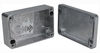 Bud Industries AN-1312-A Diecast, Small, Diecast Aluminum, 34.04 mm, 64 mm, 98 mm, IP68 | American Cable Assemblies