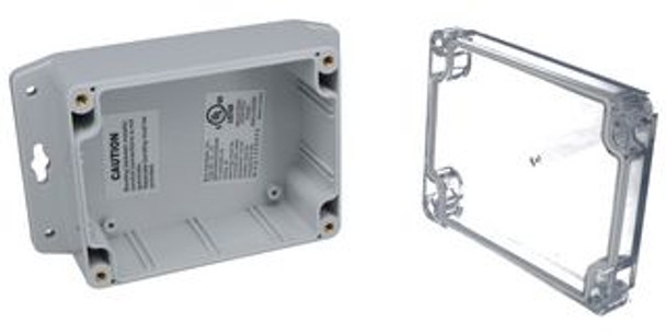 Bud Industries PN-1323-ACMB Wall Mount, Polycarbonate, 55.12 mm, 115.06 mm, 89.92 mm, IP68 | American Cable Assemblies