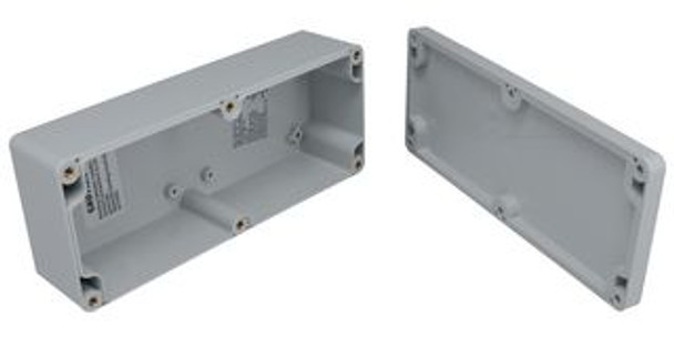 Bud Industries PN-1326-A Wall Mount, Polycarbonate, 55.12 mm, 195.07 mm, 80.01 mm, IP68 | American Cable Assemblies