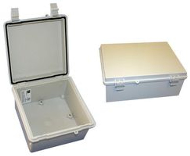 Bud Industries NBF-32410 Gasketed, Wall Mount, PBT, Polycarbonate, 149.9 mm, 150 mm, 90 mm, IP66 | American Cable Assemblies