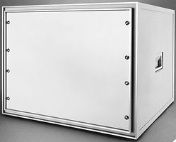 Bud Industries EC-9905-BT Cabinet, Black, 7U, Steel, Portable, 363.5 mm, 535 mm, 394 mm | American Cable Assemblies