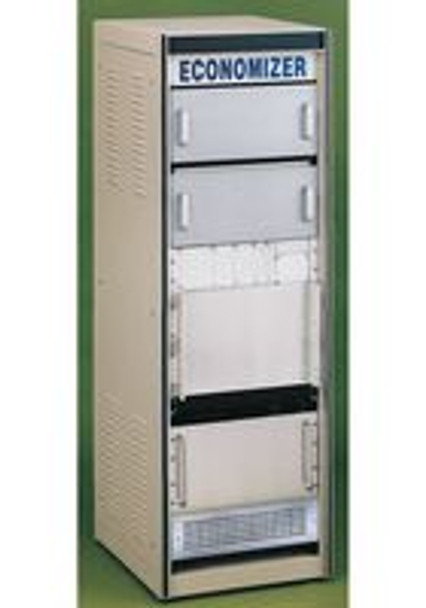 Bud Industries ER-16511-RB EIA Universal Spacing, Non Vented, 19 Inch Equipment, Economizer Series, 12U, 25.3 " | American Cable Assemblies