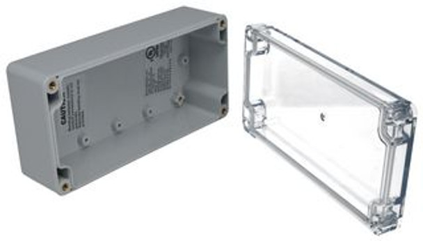 Bud Industries PN-1332-AC Wall Mount, Polycarbonate, 55.12 mm, 160.02 mm, 80.01 mm, IP68 | American Cable Assemblies