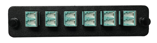 AFL FM003112 12 Fiber LC Multimode OM3/OM4 Aqua Lightlink Adapter Plate | American Cable Assemblies
