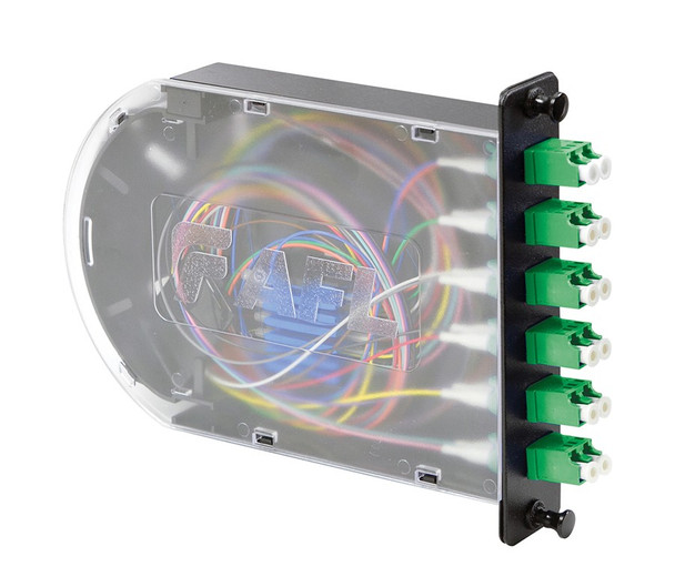 AFL PM-L-12-ALC-0-S-01 12 Fiber LC/APC Singlemode Poli-MOD Patch and Splice Module | American Cable Assemblies