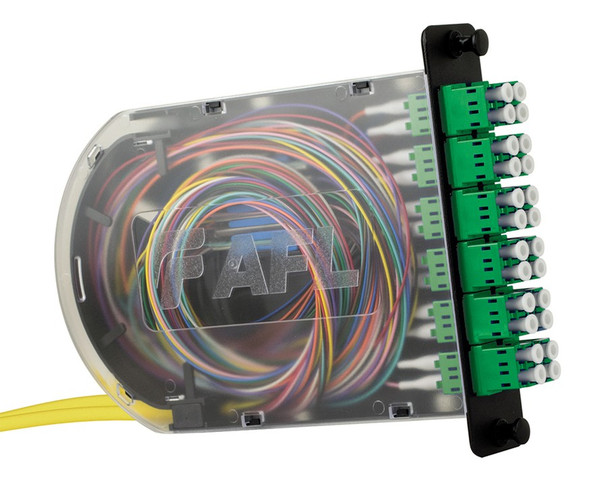 AFL PM-L-24-ALC-0-S-01 24 Fiber LC/APC Singlemode Poli-MOD Patch and Splice Module | American Cable Assemblies