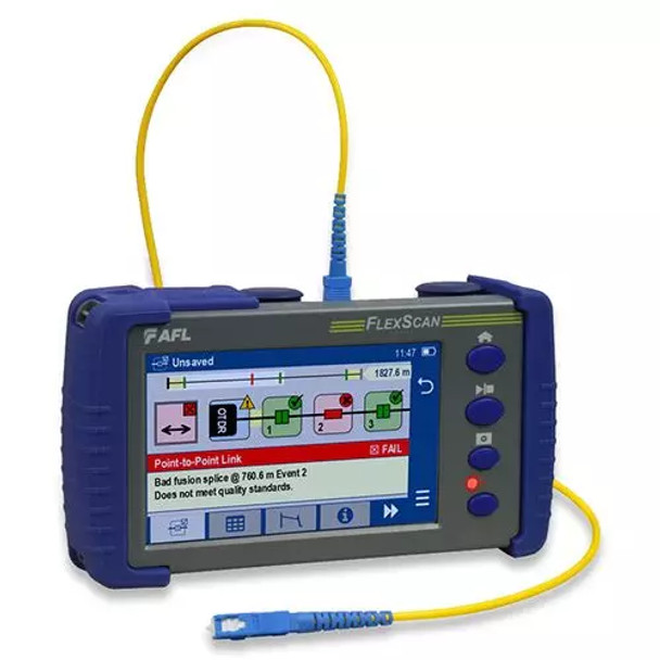 AFL FS300-325-BAS-P1-W1 FlexScan Quad OTDR, LS, PM, BL/WiFi, UPC | American Cable Assemblies