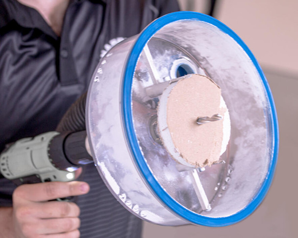 Jonard AHC-19 Adjustable Round Hole Cutter w/ Vacuum Port, 9" | American Cable Assemblies