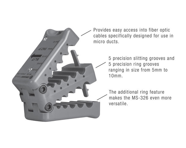 Jonard MS-326 Micro Duct Fiber Cable Slit And Ring Tool | American Cable Assemblies