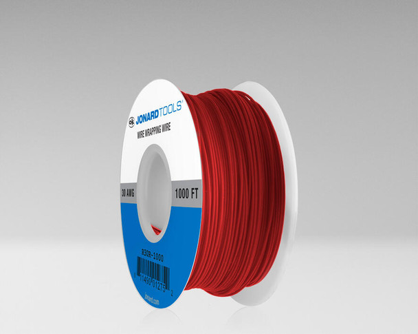 Jonard R30R-1000 Wire 30 Awg Red 1000 Ft | American Cable Assemblies