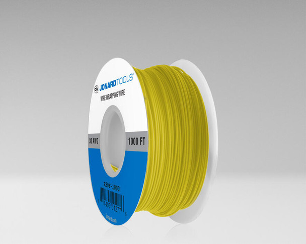 Jonard R30Y-1000 Wire 30 Awg Yellow 1000 Ft | American Cable Assemblies