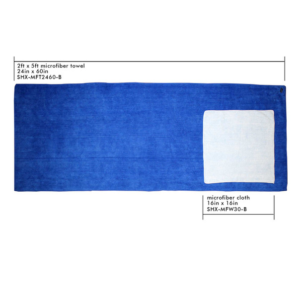 Shaxon SH-SHX-MFT2460-B 2ft X 5ft Commercial Quality Microfiber Cleaning Towel| American Cable Assemblies