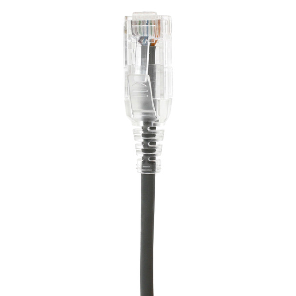 Shaxon SH-UL728-8XXGY-CG CAT 6 Slim Patch Cable, UTP Stranded, Finger Boot, Gray| American Cable Assemblies