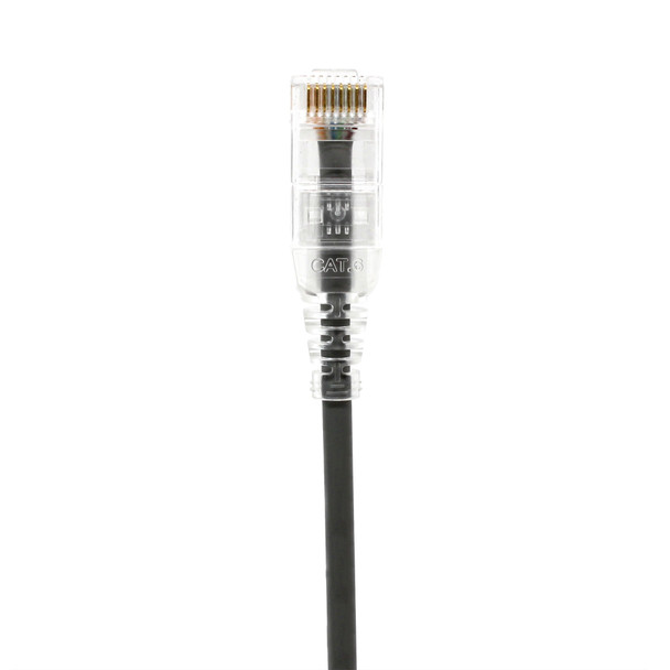 Shaxon SH-UL728-8XXGY-CG CAT 6 Slim Patch Cable, UTP Stranded, Finger Boot, Gray| American Cable Assemblies
