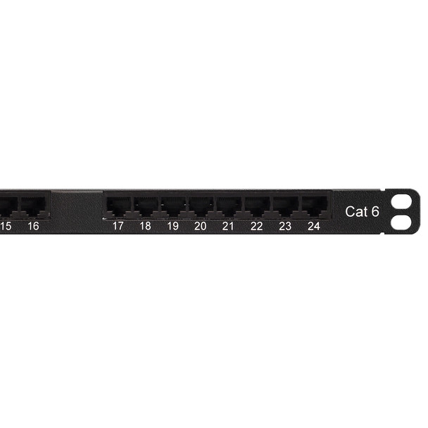 Shaxon SH-MPH17HA248-B Category 6 Ultra High Density Patch Panel, 24 Port, RJ45 To 110, 1/2u| American Cable Assemblies