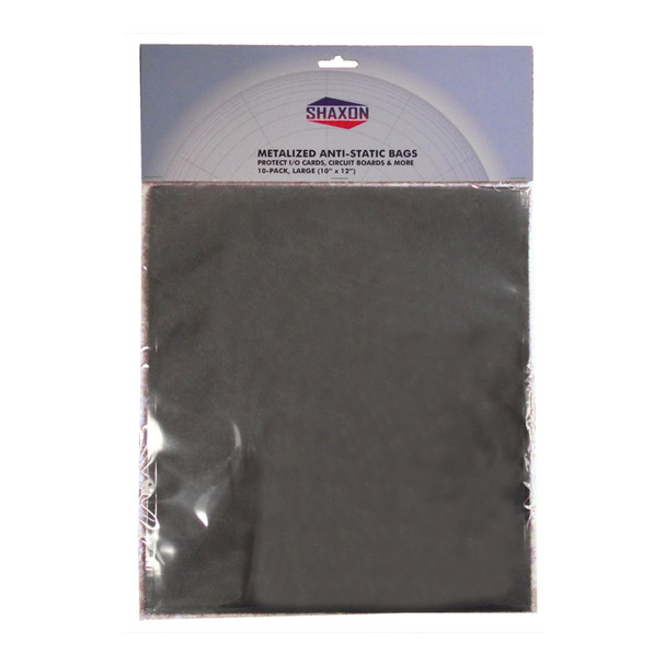 Shaxon SH-SHX-1472 Metalized Anti-Static Bags, 10″ X 12″ (Pack Of 10)| American Cable Assemblies