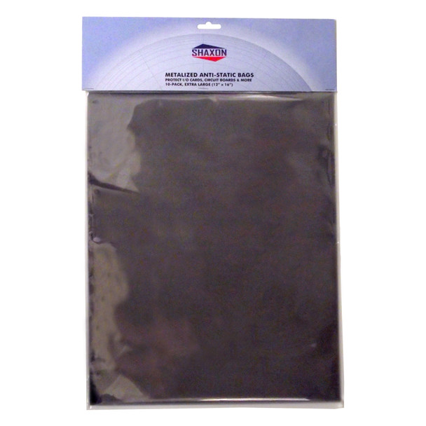 Shaxon SH-SHX-1473 Metalized Anti-Static Bags, 12″ X 16″ (Pack Of 10)| American Cable Assemblies