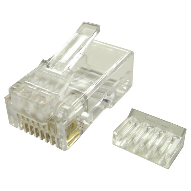 Shaxon SH-ULMPRST-88-xxB Mod Plug, RJ45 8P8c, For Cat5e Round Stranded Cable, Gold Plated Contacts| American Cable Assemblies