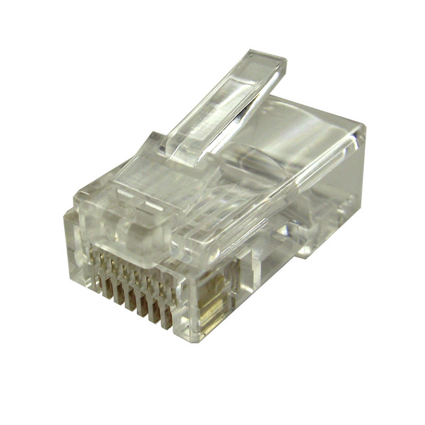 Shaxon SH-ULMP6RSL-88-xxB Mod Plug, RJ45 8P8c, For Cat6 Round Solid Cable, Gold Plated Contacts| American Cable Assemblies