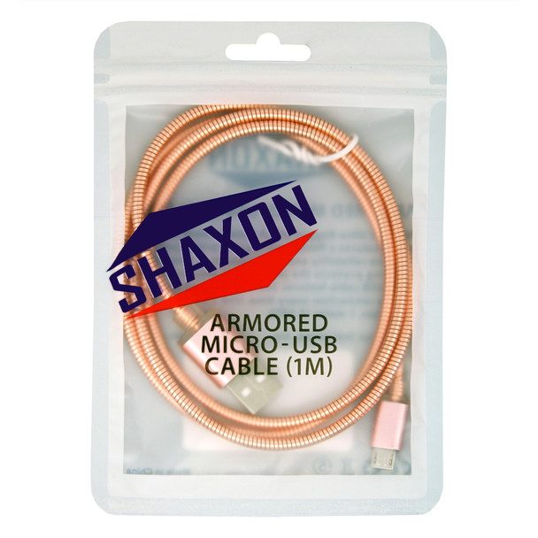 Shaxon SH-USB2MCAMM01MCU-B USB, Micro B Male To USB A Male, 1 Meter, Copper Jacket| American Cable Assemblies