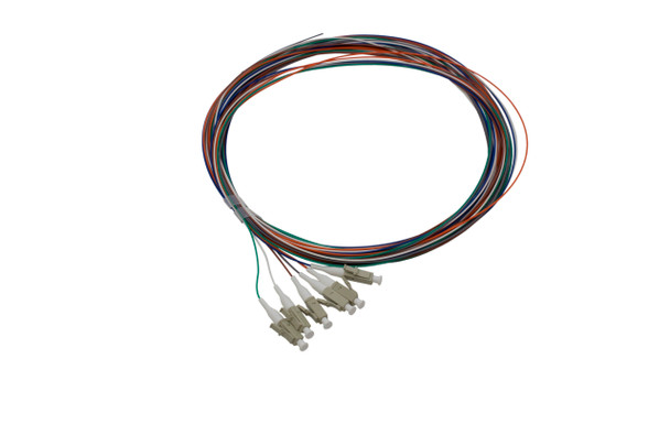 Shaxon SH-01LCUM4J50.9TC63.0M Pigtail LC/UPC 06 Colors OM4 0.9mm OFNR 3M, Tight Buffer| American Cable Assemblies