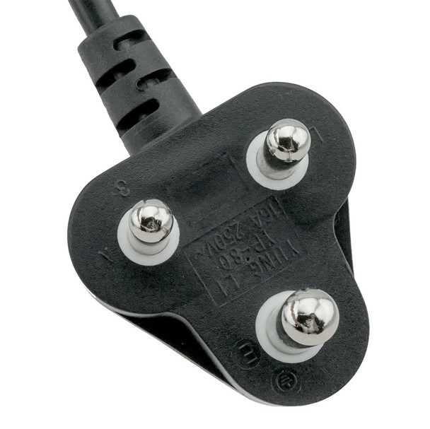 India IS1293 to C5 Power Cord - 6 ft India IS1293 to C5 Power Cord - 6 ft