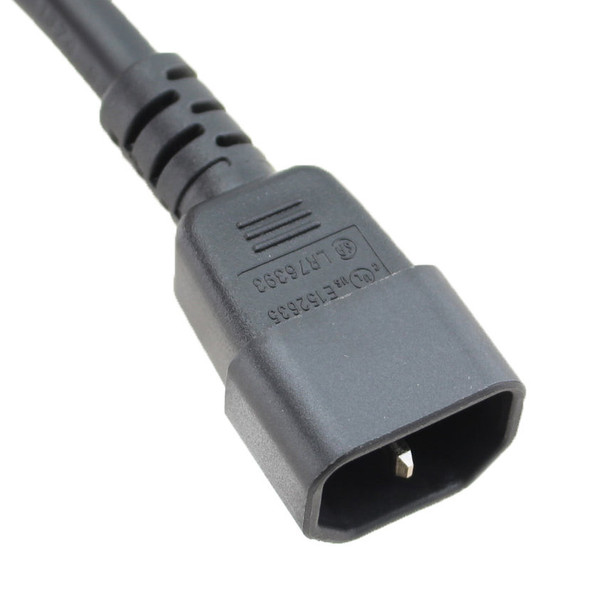 GLOBAL IEC C14 to C15 Cords: Multiple Colors + Lengths
