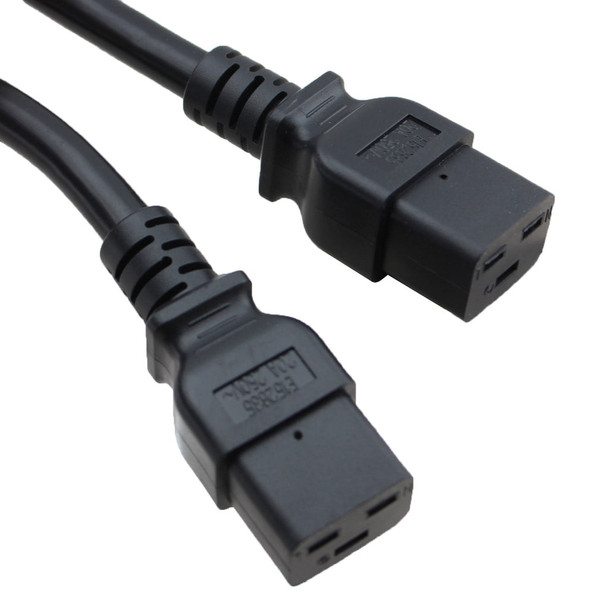 IEC C20 to C19 X2 Splitter - 3 ft