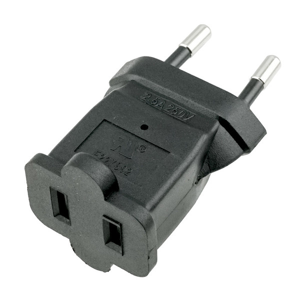 USA NEMA 1-15R to Europe CEE7/16 Plug Adapter