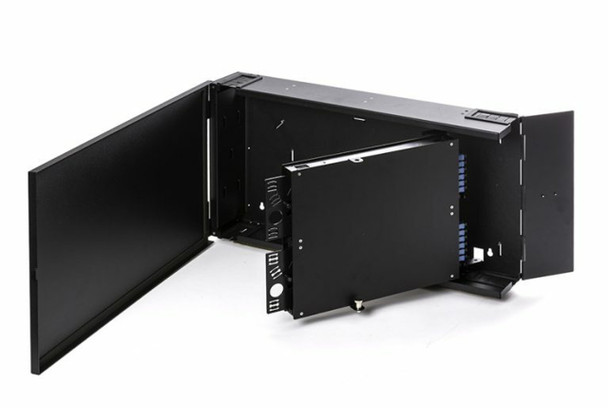 OCC PROWTC-3ISM Procyon Wall mount enclosure, 18.6"H x 24.6"H x 4.3"D, accommodates 3 in-line splice modules (36 SC ports or 72 LC ports max)