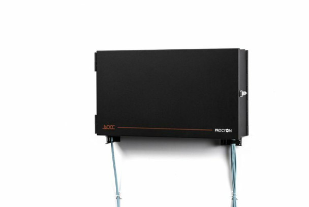 OCC PROWTC-3ISM Procyon Wall mount enclosure, 18.6"H x 24.6"H x 4.3"D, accommodates 3 in-line splice modules (36 SC ports or 72 LC ports max)