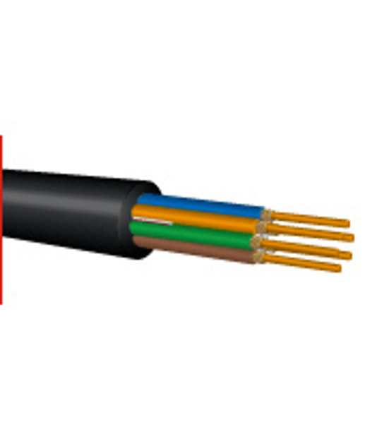 OCC, BX, Breakout Series, 6-Strand, 2.5mm, Tight Buffered,  Indoor/Outdoor, Broadcast Rated, OM1, 62.5/125, Multimode, Black Jacket, Low Water Peak Mining (Priced Per Foot) | American Cable Assemblies