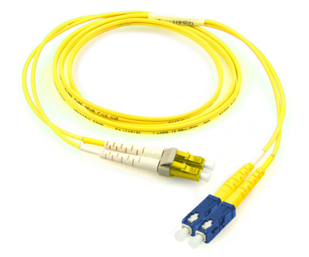 OCC D8RLCSxx-SC-20M Keyed LC - Standard SC, 9/125 Singlemode, Riser, 20 Meter {Qty. 50, $81.80/ea.}