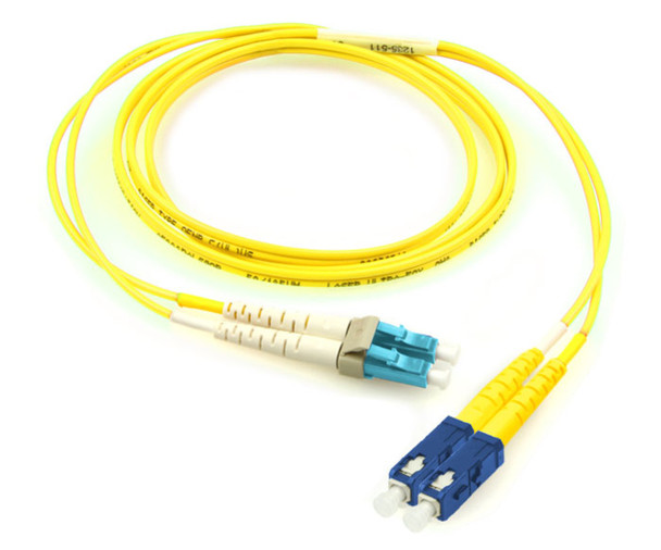 OCC D8PLCK-SC-015XX Keyed LC - Standard SC, 9/125 Singlemode, Plenum, 15 Meter {Qty. 50, $75.65/ea.}