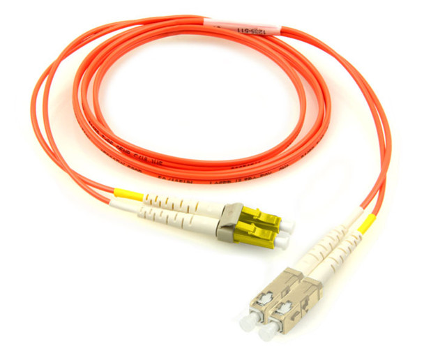OCC D6LCK-SC-001XX Keyed LC - Standard SC, 62.5/125 Multimode, Riser, 1 Meter {Qty. 50, $50.49/ea.}