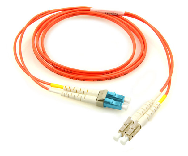 Keyed LC - Standard LC, 62.5/125 Multimode, Plenum, 5 Meter | American Cable Assemblies