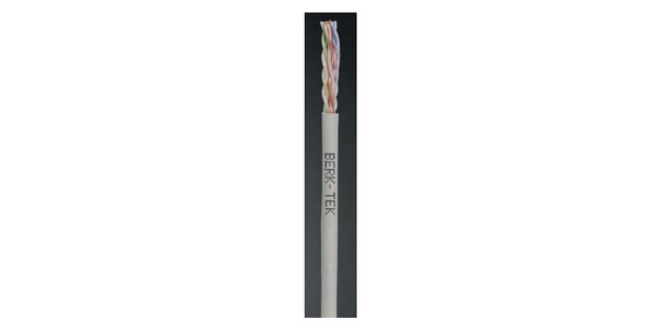 Berk-Tek 10136339 23-4P UTP-CMR Solid BC FEP/FEPVC Lanmark-6 Min Compliant Cat6 Blue Box of 1000 ft., RoHS