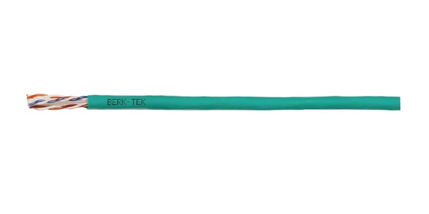 Berk-Tek 10170669 LANmark-2000, Category 6+, Plenum UTP Cable, Green, Reel in a Box