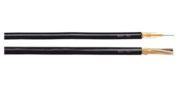 Berk-Tek OPD006CB3510/25 Outside Plant All Dielectric Loose Tube Cable, 6-Fibers, OM1 62.5/125Um Multimode Fiber, 2.4mm Polyethylene Black Jacket