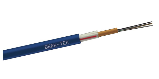 Berk-Tek LTP12B048EB3010/25 Indoor/ Outdoor Adventum Plenum Cable, Loose Tube, 48-Fibers, OM3 50/125 GIGAlite-10 Multimode Fiber, 3.0 mm, Aqua Jacket