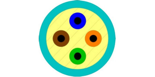 Berk-Tek ICP0X0LB3010/75 Indoor Interconnect Plenum Zip Cord Cable, Tight Buffered, 2-Fibers, OM2+ 50/125 Extended Distance Multimode Fiber, 2.9mm, Orange Jacket